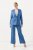 Ulla Popken 826163 Leveälahkeiset puvunhousut Denimsininen - Kangashousut - Naisten plus-size kangashousut