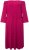 Ulla Popken 827740 Jerseymekko 3/4-hihoilla Roosa - Midimekot - Midimekot isoissa ko'oissa