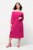 Ulla Popken 827740 Jerseymekko 3/4-hihoilla Roosa - Midimekot - Midimekot isoissa ko'oissa