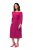 Ulla Popken 827740 Jerseymekko 3/4-hihoilla Roosa - Midimekot - Midimekot isoissa ko'oissa