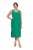 Ulla Popken 827908 Hihaton jerseymekko Vihreä - Trikoomekot - 