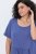 Ulla Popken 827920 Lyhythihainen jerseymekko Sininen - Trikoomekot - 