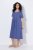 Ulla Popken 827920 Lyhythihainen jerseymekko Sininen - Trikoomekot - 