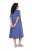 Ulla Popken 827920 Lyhythihainen jerseymekko Sininen - Trikoomekot - 