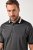JAY-PI Quickdry Two-Tone Golf Poloshirt Black - Pikeepaidat - Miesten isot pikeepaidat