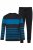 JP1880 Pyjamas Two-piece Long Sleeve with Stripes Blue - Alusvaatteet & uimavaatteet - Miesten Isot alusvaatteet 