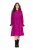 Ulla Popken 830615 Pitkähihainen mekko röyhelöillä Liila - Midimekot - Midimekot isoissa ko'oissa