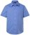 Men+ 756 Lyhythihainen Business-paita klassisella kauluksella Vaaleansininen - Kauluspaidat - Miesten isot kauluspaidat 2XL – 8XL