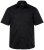 Men+ 758 Lyhythihainen Business-paita avoimella kauluksella Musta - Kauluspaidat - Miesten isot kauluspaidat 2XL – 8XL