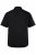 Men+ 758 Lyhythihainen Business-paita avoimella kauluksella Musta - Kauluspaidat - Miesten isot kauluspaidat 2XL – 8XL