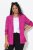 Ulla Popken 830767 Ryppyinen bleiseri Magenta - Naisten bleiserit isot koot - Bleiserit naisille plus-koossa