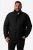 Men+ 494 Tikattu takki pystykauluksella Musta - Takit - Miesten Takit, isot koot – 2XL – 12XL