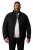 Men+ 494 Tikattu takki pystykauluksella Musta - Takit - Miesten Takit, isot koot – 2XL – 12XL