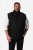 Men+ 578 Tikattu liivi pystykauluksella Musta - Takit - Miesten Takit, isot koot – 2XL – 12XL