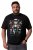 Men+ 148 T-paita bellyfit Joulupukki moottoripyörällä Musta - T-paidat - Isot T-paidat 2XL – 14XL