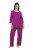 Ulla Popken 833660 Pyjama Violetti - Pyjama/Loungewear - 