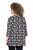Ulla Popken Snowflake Print 3/4 Sleeve A-Line Tee Black - Painetut T-paidat naisille - 