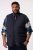 Men+ 464 Tikattu liivi resorikauluksella Tummansininen - Takit - Miesten Takit, isot koot – 2XL – 12XL