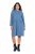Ulla Popken 834536 Collegemekko hupulla Denimsininen - Collegemekot - 