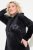 Ulla Popken 834550 Pitkähihainen mekko hupulla Musta - Collegemekot - 