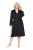 Ulla Popken 834837 Kimono-aamutakki pitsillä Musta - Aamutakit & kylpytakit - 