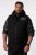 Men+ 442 Tikattu liivi hupulla ja painatuksella Musta - Takit - Miesten Takit, isot koot – 2XL – 12XL