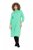 Ulla Popken 835720 A-linjainen neulemekko 3/4-hihoilla Petrooli - Neulemekot - 
