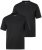 Men+ 285 Pyöreäaukkoinen T-paita Musta 2 kpl - T-paidat - Isot T-paidat 2XL – 14XL