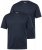 Men+ 299 V-aukkoinen T-paita Tummansininen 2 kpl - T-paidat - Isot T-paidat 2XL – 14XL