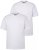 Men+ 299 V-aukkoinen T-paita Valkoinen 2 kpl - T-paidat - Isot T-paidat 2XL – 14XL