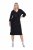 Ulla Popken 836514 Midimekko 3/4-hihoilla Musta - Midimekot - Midimekot isoissa ko'oissa