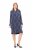 Ulla Popken 837069 Kukkakuvioinen mekko Tummansininen - Midimekot - Midimekot isoissa ko'oissa