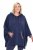 Ulla Popken 837190 Huppullinen oleskeluponcho Tummanlila - Pyjama/Loungewear - 