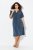 Ulla Popken 837403 Lyhythihainen jerseymekko Tummansininen - Trikoomekot - 