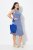 Ulla Popken 837874 Hihaton jerseymekko Sininen - Trikoomekot - 