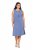 Ulla Popken 837874 Hihaton jerseymekko Sininen - Trikoomekot - 