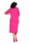 Ulla Popken 838765 Lyhythihainen jerseymekko V-aukolla Roosa - Naisten mekot isot koot - Mekot kaikille koille