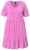 Ulla Popken 840115 Lyhythihainen jerseymekko Roosa - Trikoomekot - 
