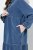 Ulla Popken 840972 Collegemekko röyhelöillä Indigo - Collegemekot - 