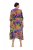 Ulla Popken 841034 Kuviollinen mekko 3/4-hihoilla Tummansininen - Maksimekot - Isojen kokojen maksimekot