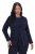 Ulla Popken 841163 Jacquard-jerseybleiseri Tummansininen - Naisten bleiserit isot koot - Bleiserit naisille plus-koossa