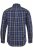 JP1880 Checked Shirt Long Sleeve Kent Collar Anthracite - Kauluspaidat - Miesten isot kauluspaidat 2XL – 8XL