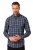 JP1880 Checked Shirt Long Sleeve Kent Collar Anthracite - Kauluspaidat - Miesten isot kauluspaidat 2XL – 8XL