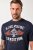 JP1880 T-Shirt Short Sleeve Chest Print Navy - T-paidat - Isot T-paidat 2XL – 14XL
