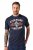 JP1880 T-Shirt Short Sleeve Chest Print Navy - T-paidat - Isot T-paidat 2XL – 14XL