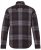 JP1880 Shirt Flannel Long Sleeve Dark Brown - Kauluspaidat - Miesten isot kauluspaidat 2XL – 8XL