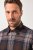 JP1880 Shirt Flannel Long Sleeve Dark Brown - Kauluspaidat - Miesten isot kauluspaidat 2XL – 8XL