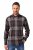 JP1880 Shirt Flannel Long Sleeve Dark Brown - Kauluspaidat - Miesten isot kauluspaidat 2XL – 8XL
