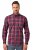 JP1880 Checked Shirt Long Sleeve Red - Kauluspaidat - Miesten isot kauluspaidat 2XL – 8XL