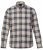 JP1880 Checked Flannel Shirt Long Sleeve Dark Dusty Pink - Kauluspaidat - Miesten isot kauluspaidat 2XL – 8XL